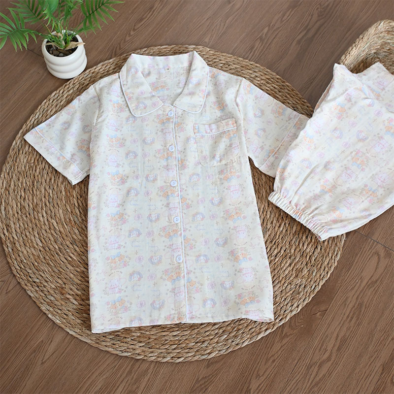 개 정원 반팔 바지