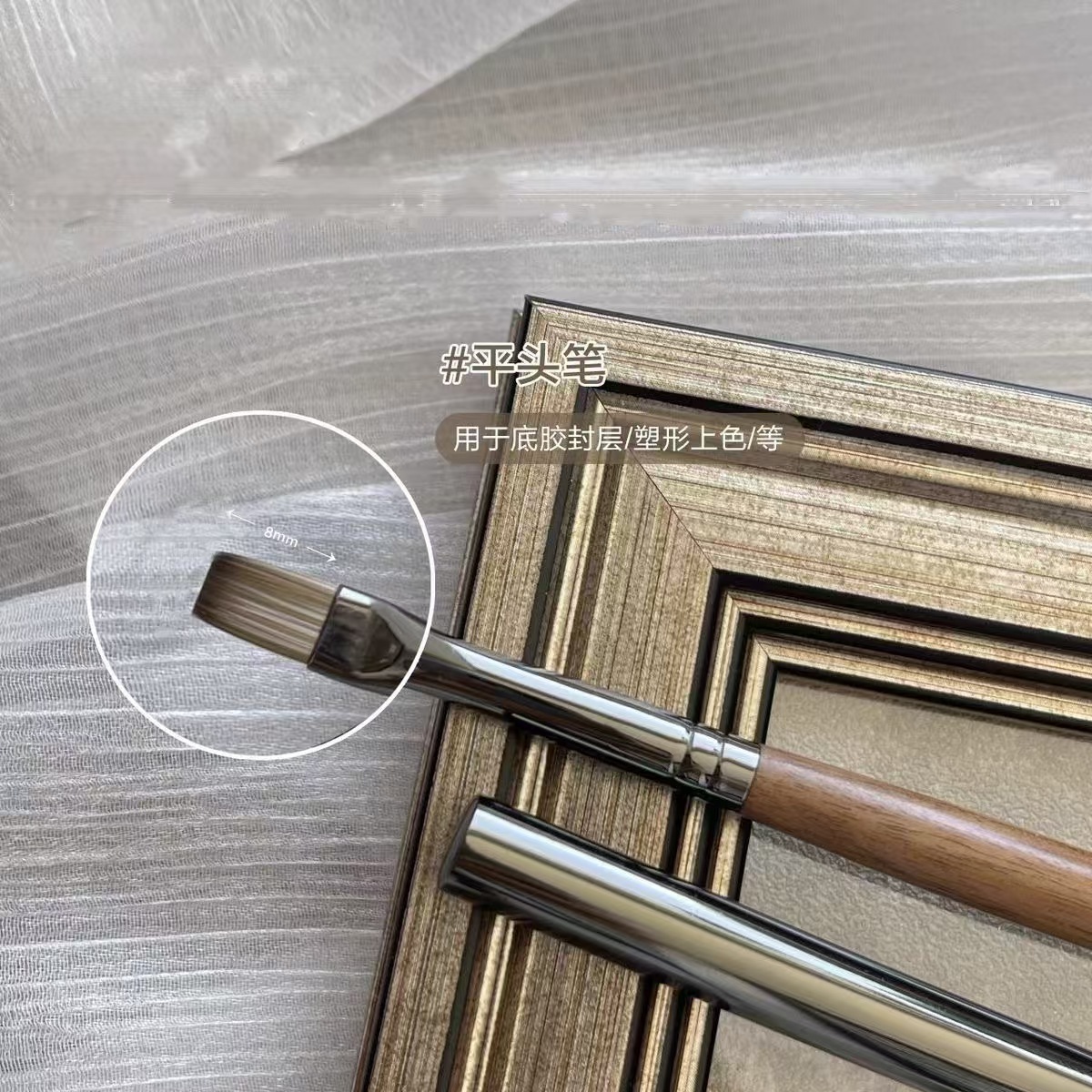 Flat pen with pen cap