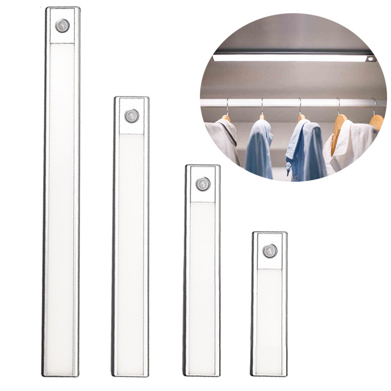 LED人体智能感应橱柜灯Cabinet Light USB充电款免布线衣柜小夜灯