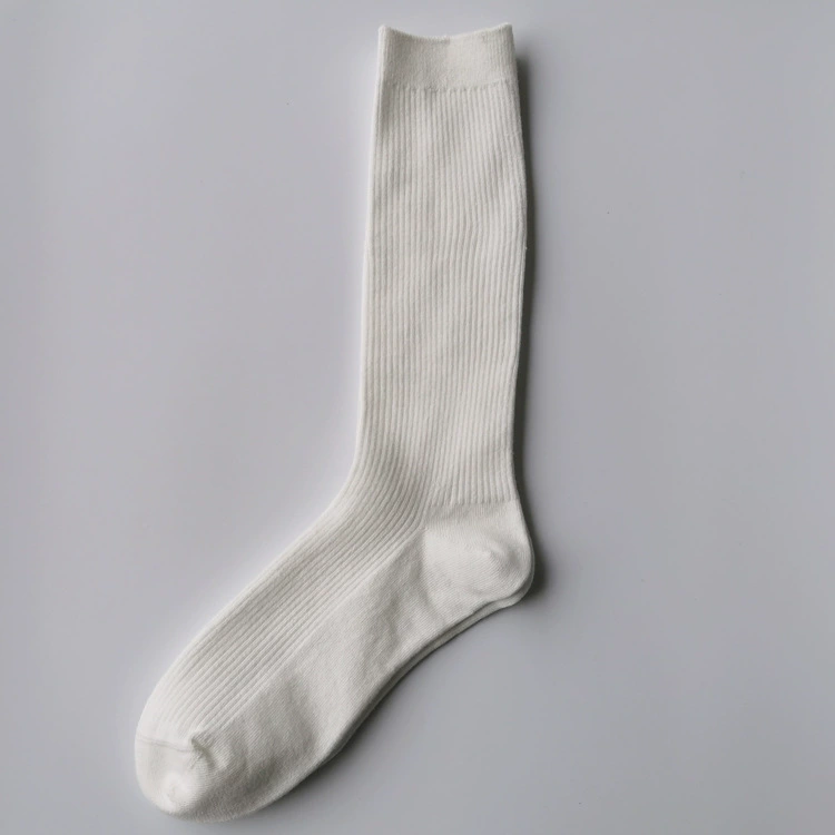 Mid-Length School Tube Socks, Cotton Blend 78/19/3, 26 cm Tube Height, Kids Uniform