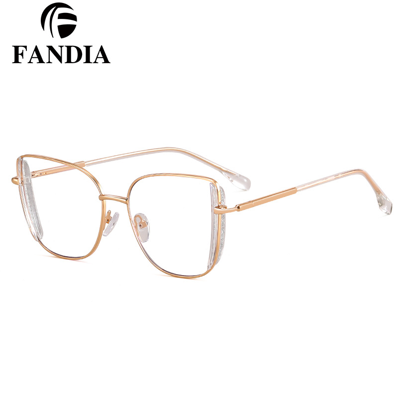 81506 nuevos productos de tendencia europea y americana anteojos de luz azul marco completo TR marco marco marco marco cómodo pie de resorte marco de lentes miopía