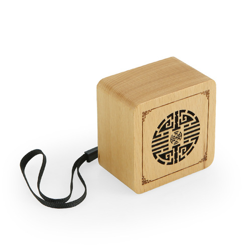A Series Solid Wood Bluetooth Speaker, Small Gift LOGO, Outdoor Portable Speaker, Factory Direct Supply