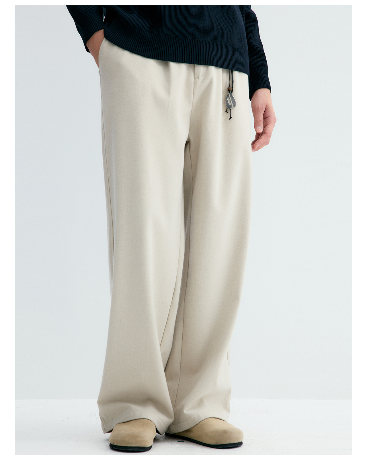 UNF Straight-Leg Drape Trousers