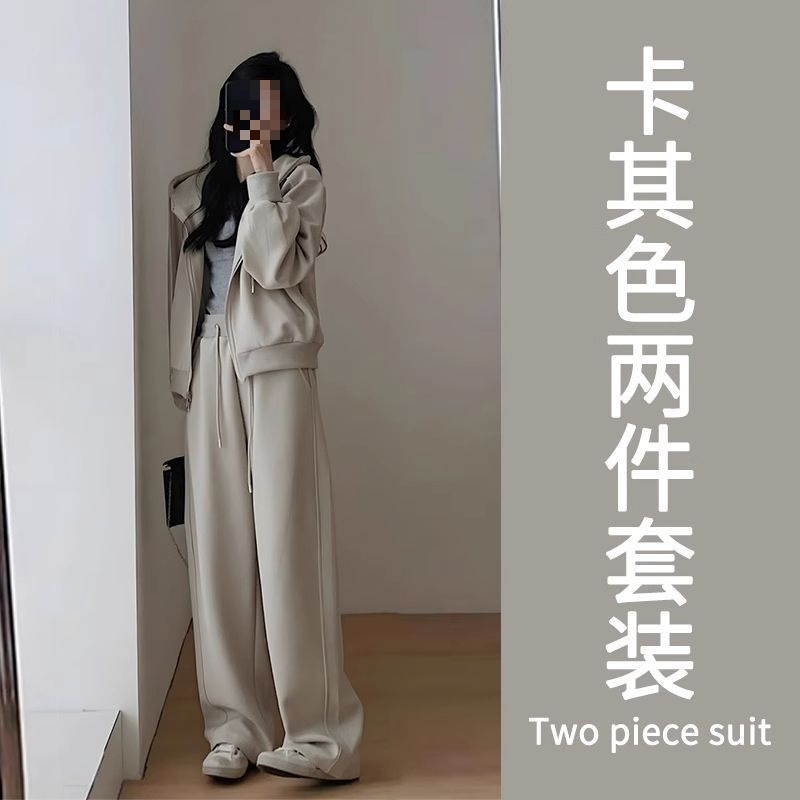 穿女两件套感超火搭休闲ootd运动套装一整套显瘦春秋高级减龄新款|undefined