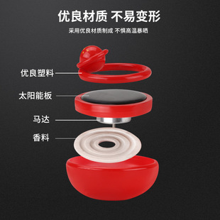 Cross-border wholesale solar interstellar intelligent suspension rotating aromatherapy fragrance base (no paint)