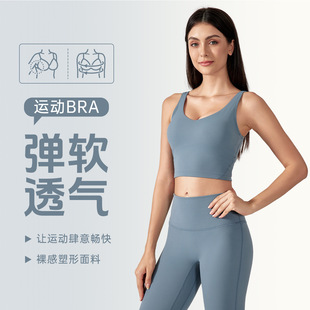 Cross-border New Beauty Back Sports Underwear Women's Shockproof Running High Strength Yoga Bra Sports Vest