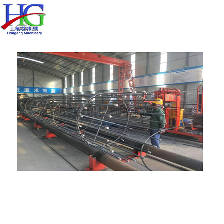 高层建筑施工钢筋弯箍机 跨海大桥钢筋绕筋成型机 圆钢筋笼生产机