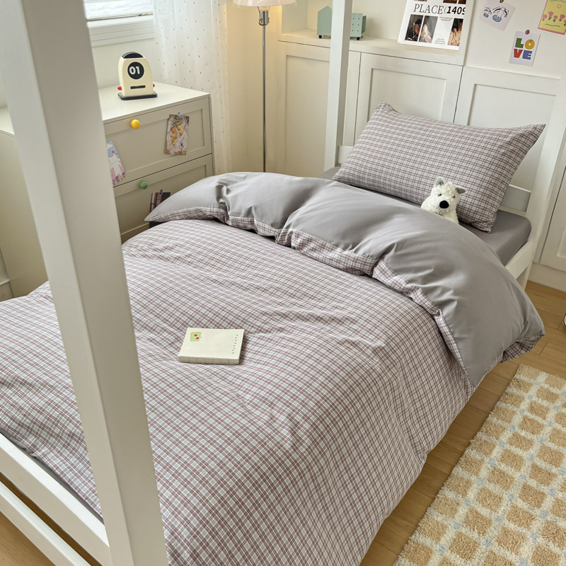 Temporada de estudiantes Sábanas de dormitorio de estudiantes Juego de tres piezas Dormitorio de estudiantes Funda de edredón individual Dormitorio Juego de sábanas para literas