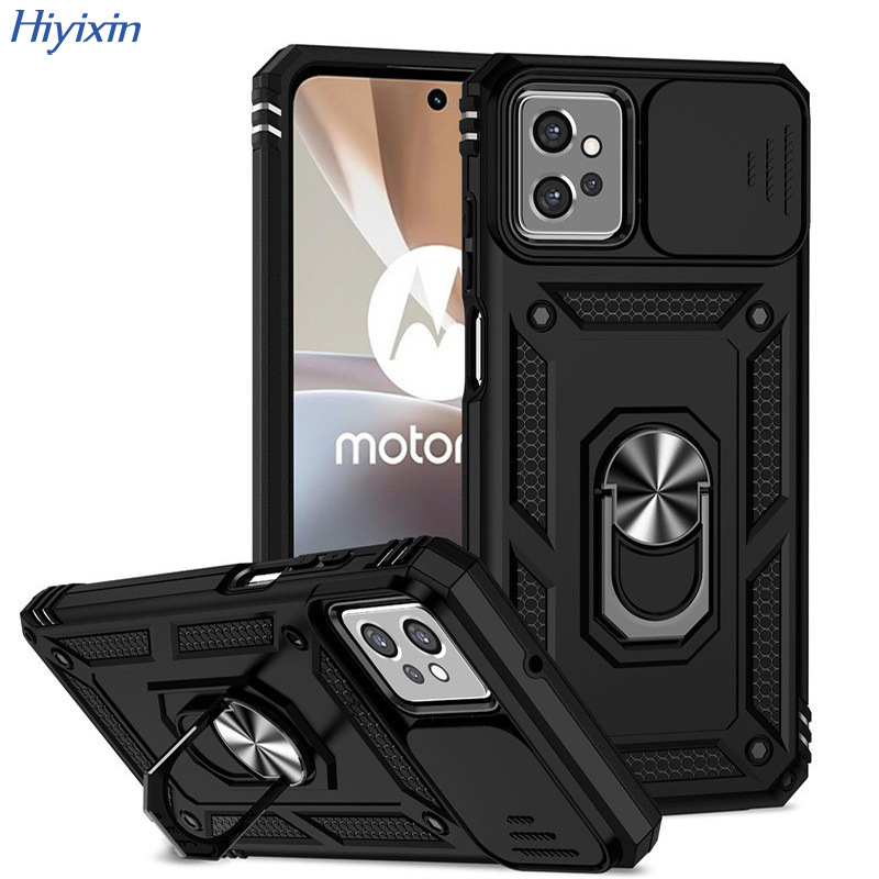 For Motorola G32 Sergeant Push Window Two-in-One Drop-Resistant Mobile Phone Case Moto G pure Ring Protective Cover