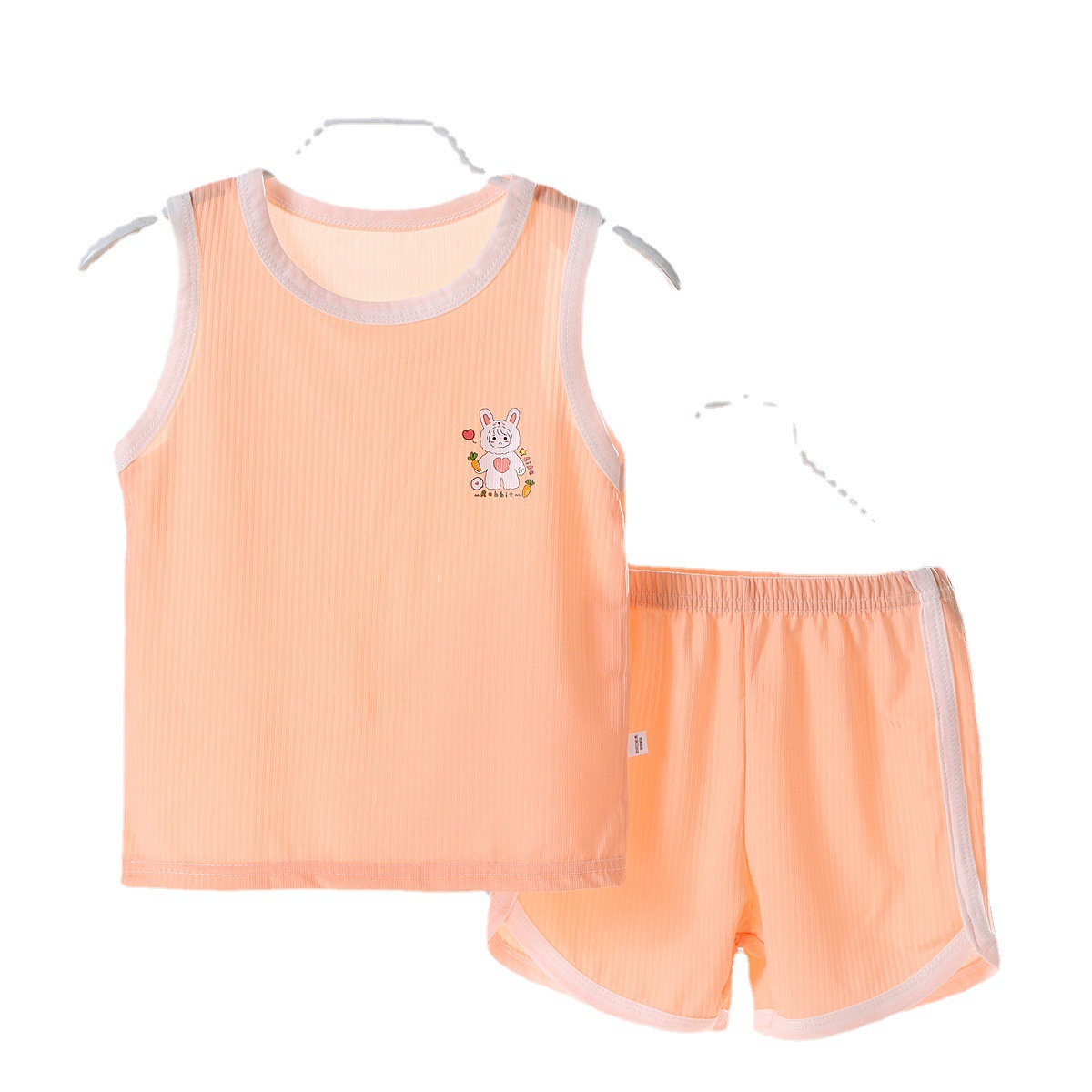 Verano DE LOS NIÑOS chaleco traje bebé Chaleco de seda de hielo pantalones cortos ropa deportiva verano niños y niñas sin mangas ropa para niños