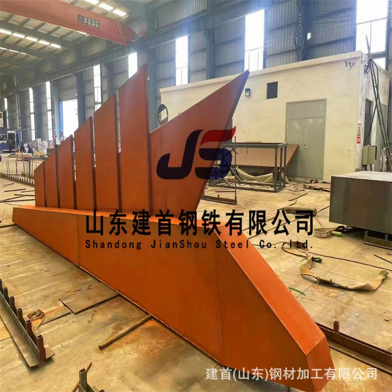 耐候钢6mm厚度园林景观用铁锈色景观墙 耐候钢板大型激光切割