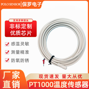 Factory wholesale thermistor temperature sensor temperature probe element waterproof type high precision PT1000 temperature sensor