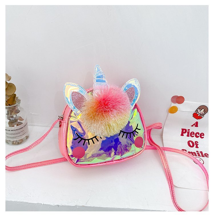 colorful unicorn jelly oneshoulder childrens messenger bagpicture14