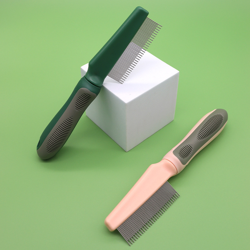 Perro saltando peine para mascotas peine de eliminación de pulgas gato flotante depilación limpieza belleza piojos eliminación peine suministros al por mayor