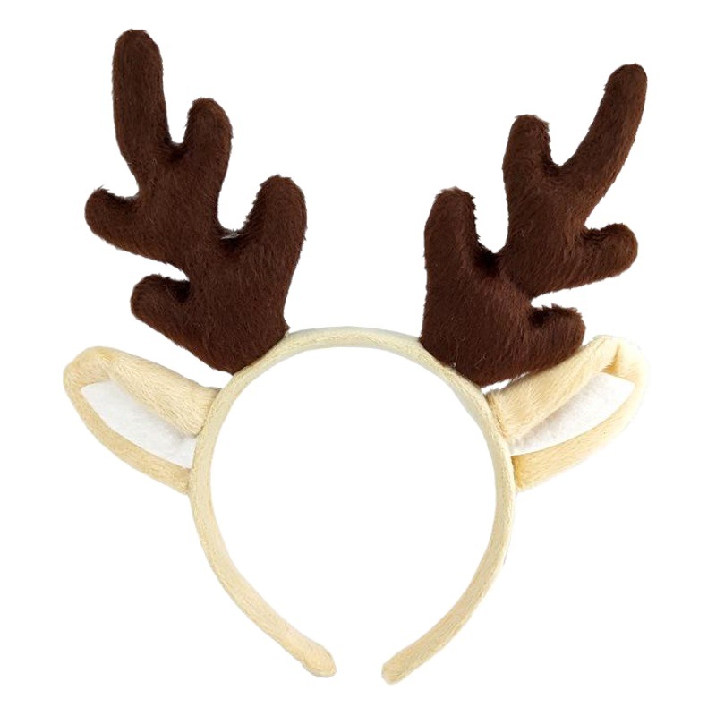 Navidad niños cuerno diadema bola suministros alces tocado suministro transfronterizo ciervo oído diadema al por mayor