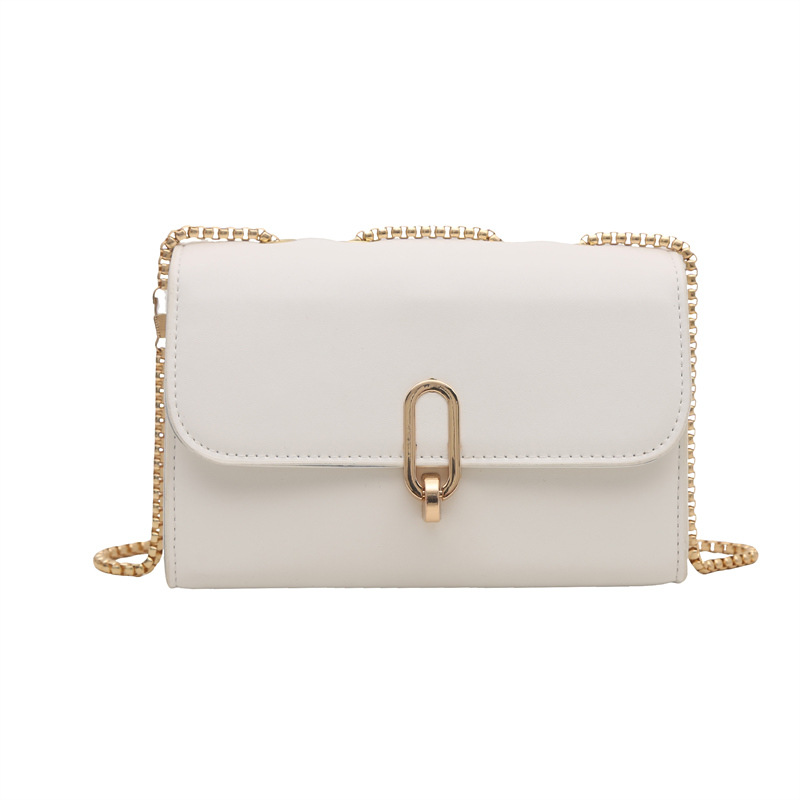 Bolsos de hombro de estilo coreano simple estilo de color sólido 2025 primavera ocio retro bolso de cinturón de bloqueo