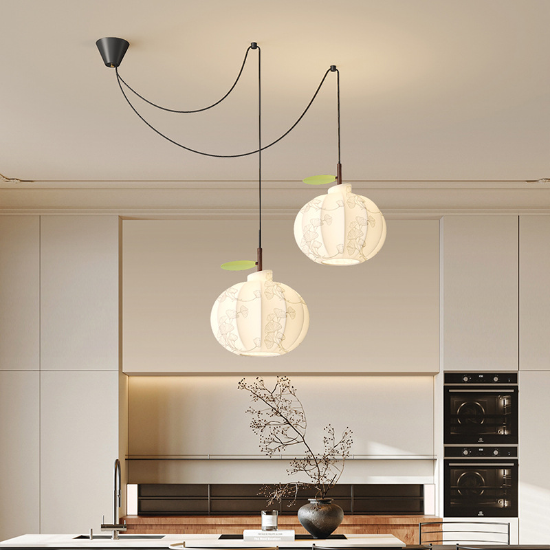 2025 nuevo candelabro de restaurante estilo antiguo diseñador retro color nogal de alta gama candelabro de estudio porche