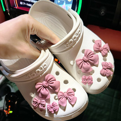 紅色粉色橡皮紫蝴蝶結洞洞鞋配飾鞋花cross裝飾扣配件