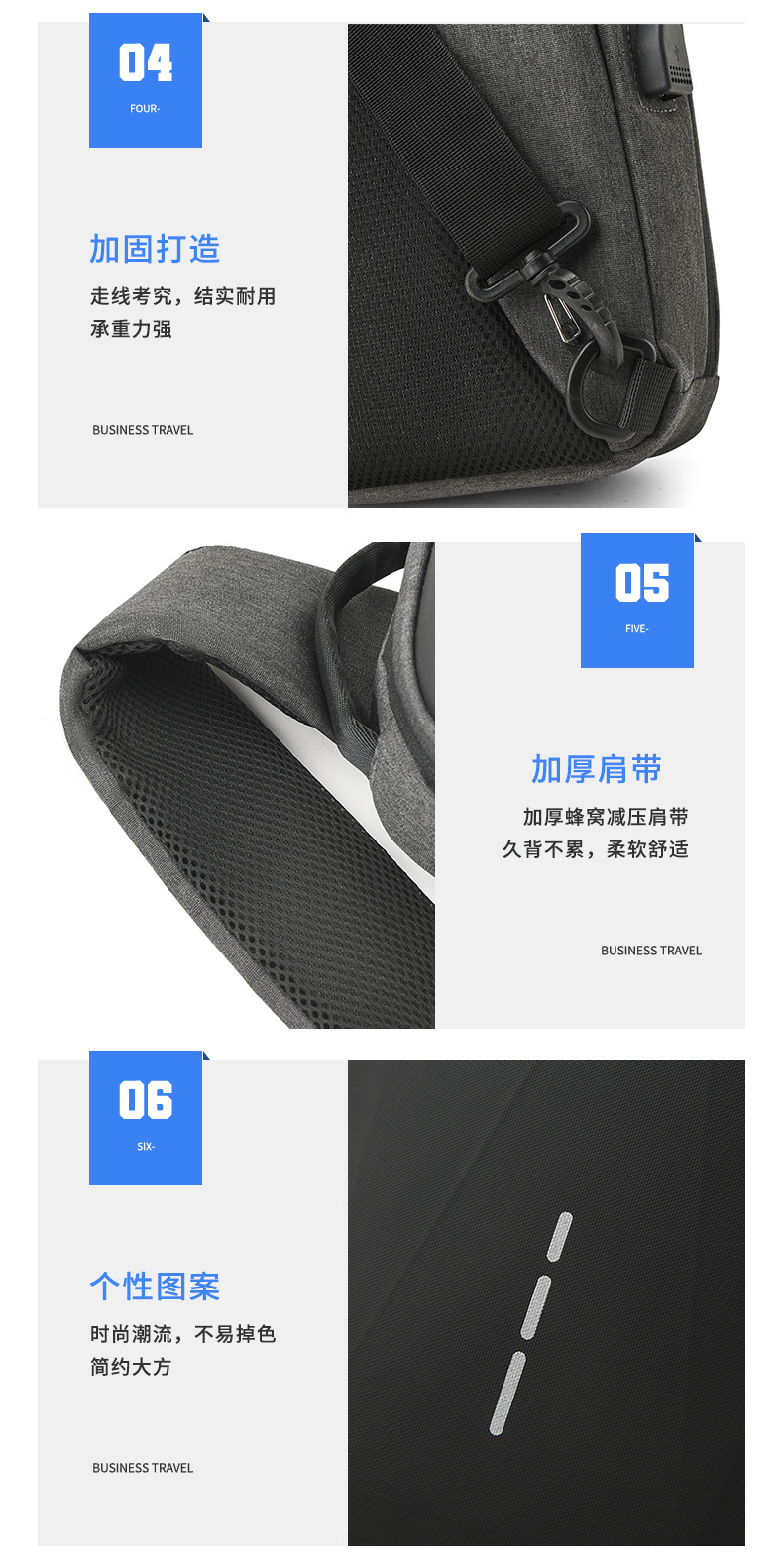 New cross-border chest bag for men, high-end cycling, large-capacity casual chest bag, single-shoulder men's crossbody bag, anti-theft shoulder bag undefined