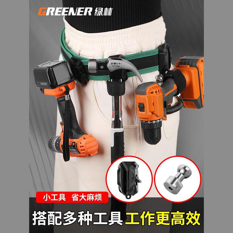 A Wholesale Electric Tool Belt with Quick-Release Buckle for Woodworking, Portable Quick-Access Storage, Self-Locking Hook, Anti-Slip