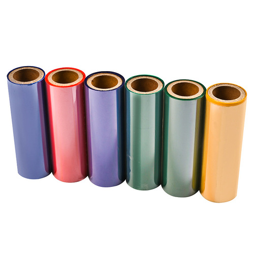 Colorful Carbon Tape Wax-Based Hybrid Full Resin Barcode Label Printing Ribbon Gold, Silver, Blue, and White Heat Transfer Ribbon