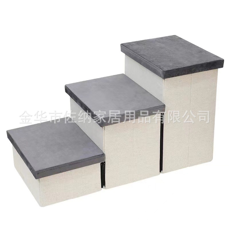 Escalera plegable cremallera para mascotas escaleras para gatos y perros escaleras para subir escaleras antideslizantes para gatos y perros sofá escaleras