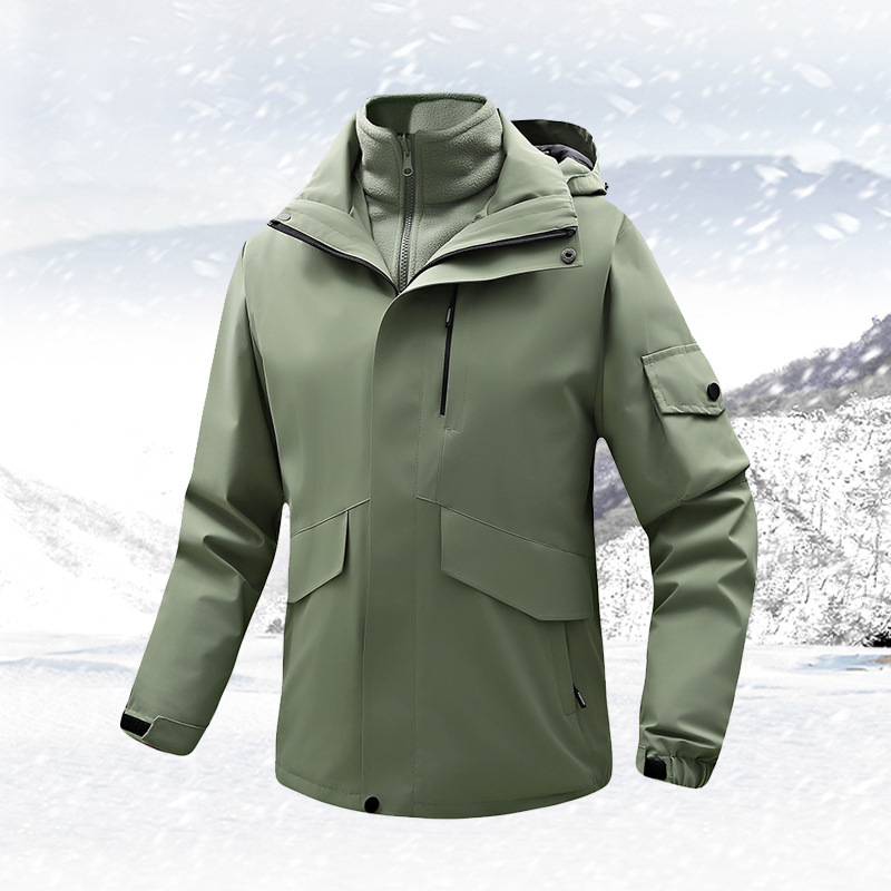 Otoño y invierno 2024 nuevo traje de asalto pareja deportivo casual al aire libre mono mono mono chaqueta de montaña para hombres