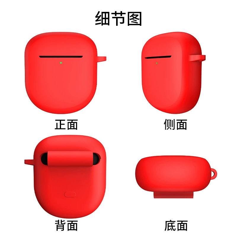 Подходит для Bose QuietComfort Earbuds II, защитный чехол с креплением для Bluetooth-наушников, мягкий кейс «Большая Акула»
