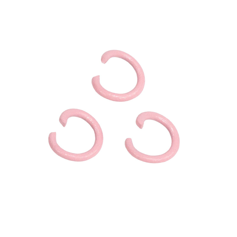 Pintura de color abierto anillo de conexión de hierro pulsera collar material hecho a mano DIY accesorios de la joyería