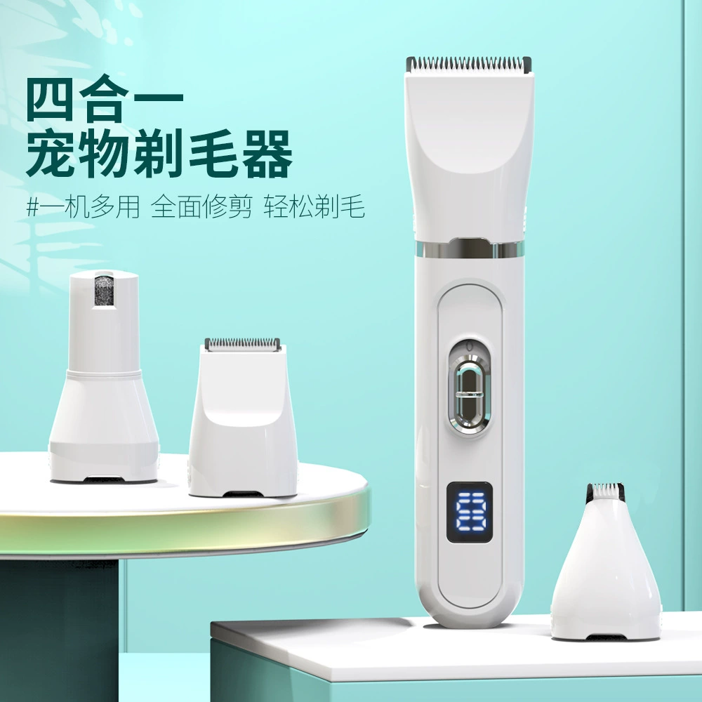 2023 Amazon новые светодиодные электрические ножницы для домашних животных USB зарядка мульти нож голова собака машинка для стрижки волос домашнее Бритье