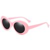White sunglasses hip-hop style, fashionable glasses solar-powered