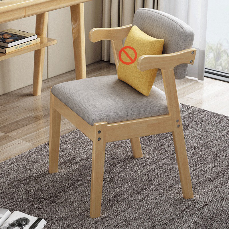 Silla de madera maciza respaldo silla de ocio estudio oficina negociación de té hotel silla de comedor de madera maciza