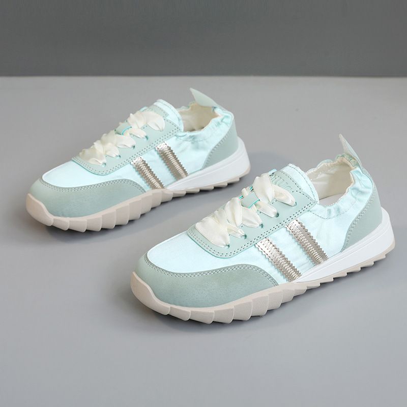 Xqh706 Nuove Nuove Scarpe da Ginnastica Bianche Traspiranti Primavera Estate Sportive Casual da Donna con Suola Spessa e Aumento di Altezza_voghion.com