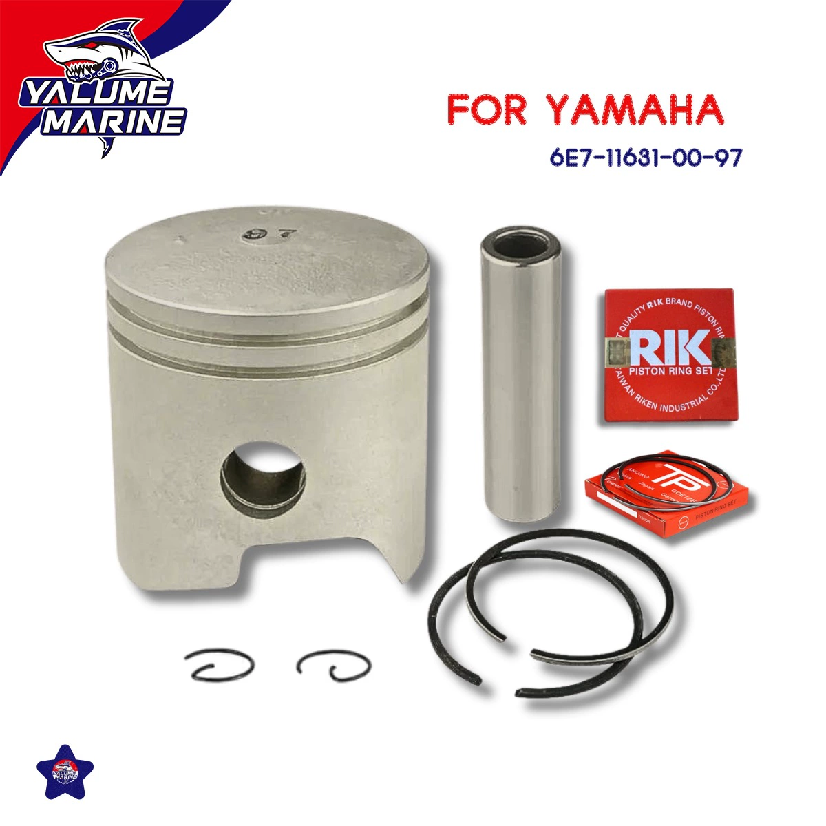 Подходим к Yamaha 2 хода 9,9-15 лошадиных сил поршневой узел внешней машины 6E7-11631-00-97