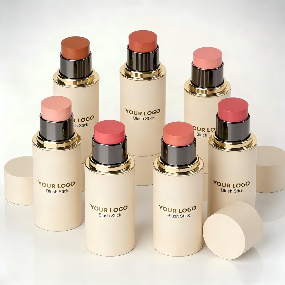 Foreign Trade Cross-Border Popular Blush Stick, Facial Blush, Matte Multi-Color Blush Stick, Small Batch in Stock