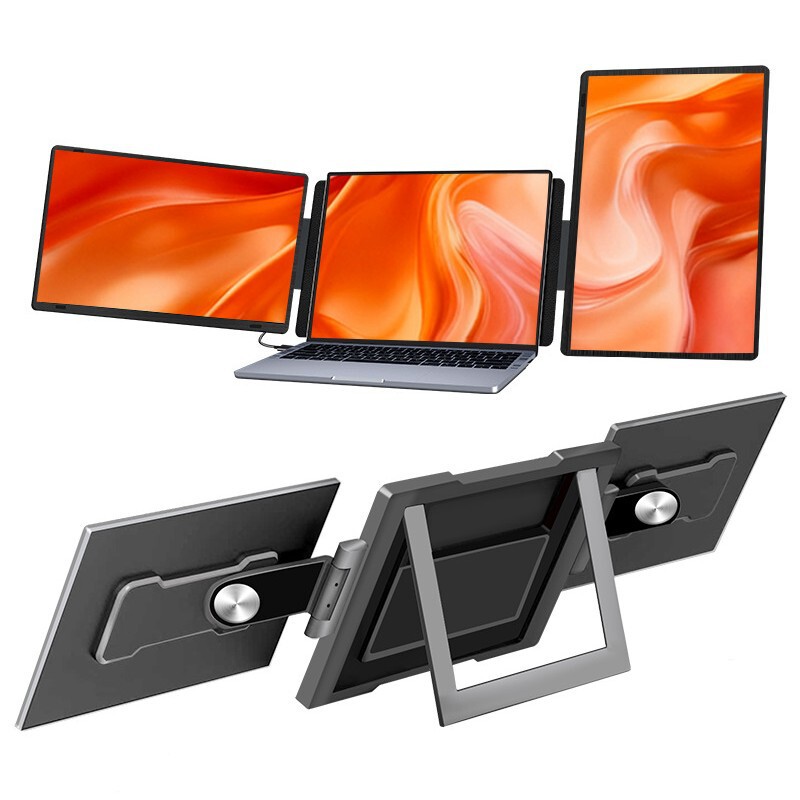 2026 New Model Cross-Border Stock Trading Design Office Monitor High-Definition Portable Dual-Screen Folding Laptop Expansion Screen
