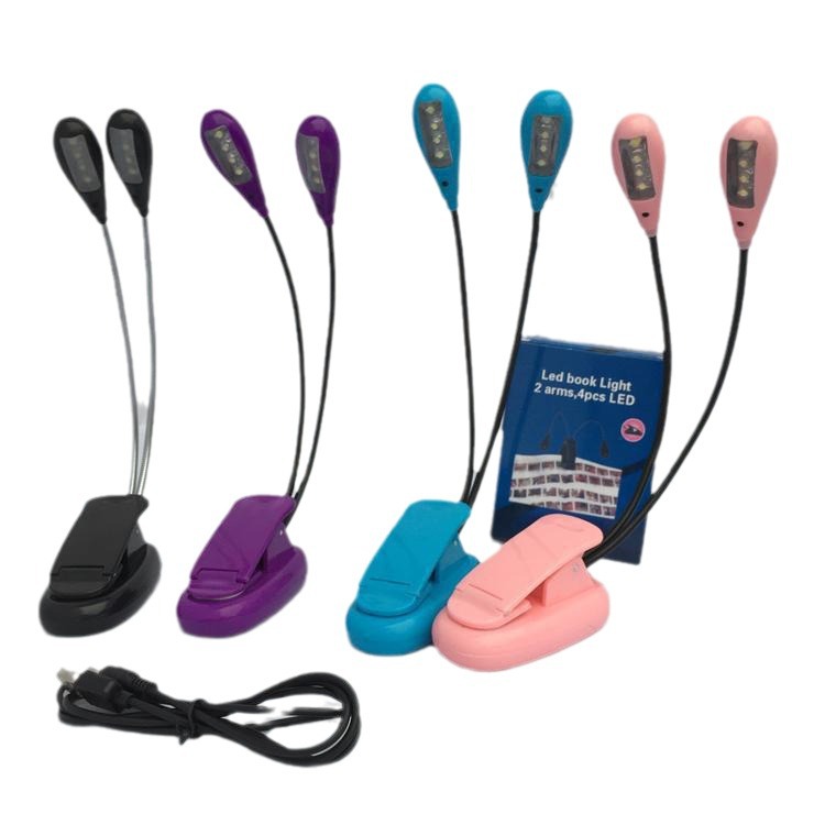 Lámpara de soporte de música de 4 lámparas de doble Polo lámpara de 8 polos, lámpara de mesa de clip de 8 ojos, lectura, lámpara de lectura de partitura de música lámpara de clip de partitura de piano