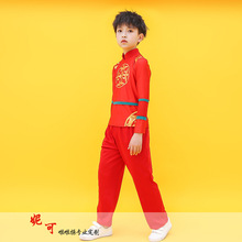 中國風啦啦隊隊服舞蹈服裝女兒童成人長袖啦啦操運動會演出表演服