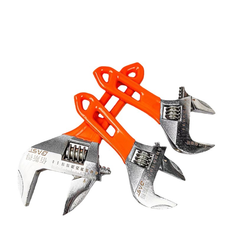 Llave Inglesa Ajustable de Fabricante con Mango Corto, Llave Inglesa de Boca Extra Grande, Herramienta Multifuncional para Baño, Llave Inglesa Ajustable.