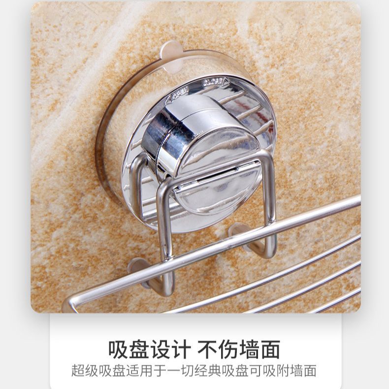 Baño sin perforaciones de acero inoxidable estante de jabón montado en la pared de almacenamiento estante de drenaje caja de jabón de baño al por mayor