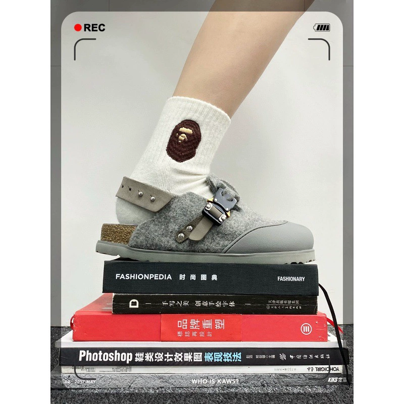 [ZCL] Биркенсток Birkenstock Birkenstock D family ко-брендированные Баотоу шлепанцы Mule, замр. телячья кожа, правильная широкая версия