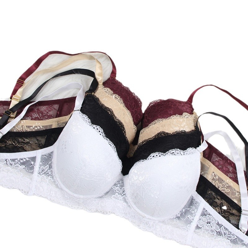 Amazon transfronterizo tamaño grande E-copa de stock transpirable anti-expansión de moda sexy hogar sujetador ropa interior suministro