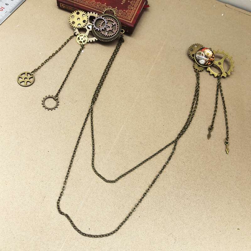 Time Gem Awesome Gear Steam Style Jk Uniform Brooch Pin Corsage Jewelry