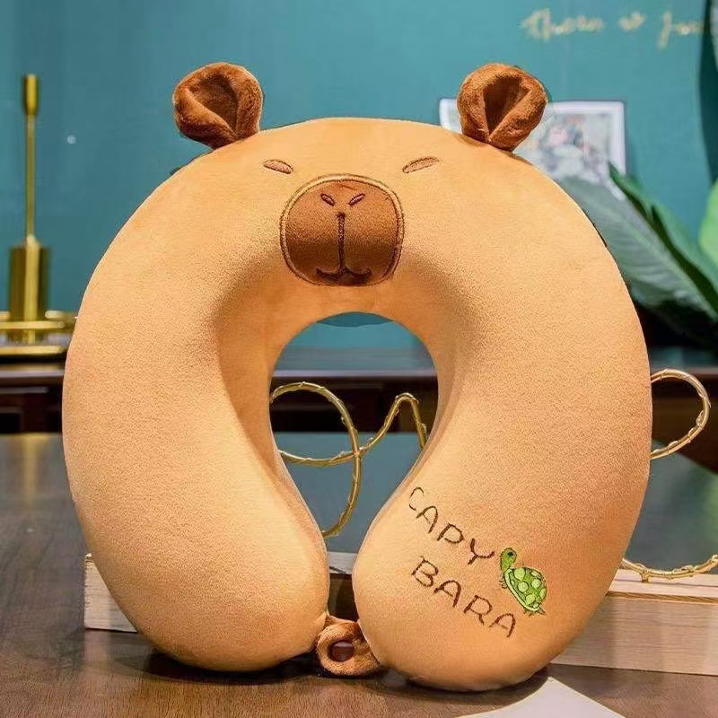 Cartoon U almohada almohada de cuello almohada de columna cervical almohada de avión siesta memoria almohada de cuello almohada de algodón fabricante de regalos portátiles comercio exterior