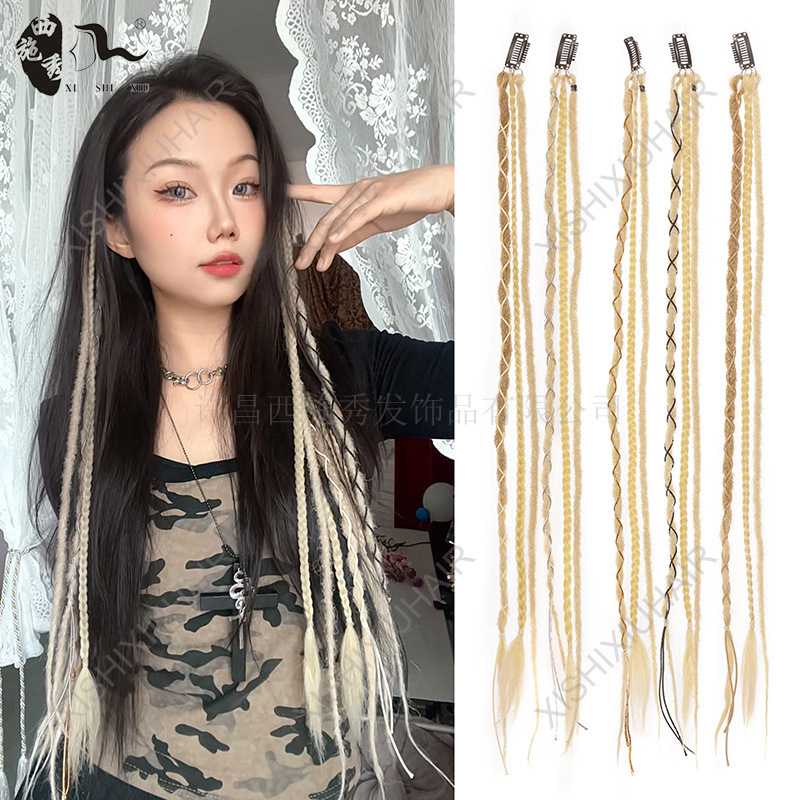 Original Trendy Girl Fashion Wig Braids Bb Clip Dreadlocks Sweet Cool Girl Hip-Hop Street Dance Clip Hair Ponytail Braids Original Trendy Girl Fashion Wig Braids Bb Clip Dreadlocks Sweet Cool Girl Hip-Hop Street Dance Clip Hair Ponytail Braids