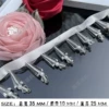 Ribbon umbrella shaped long pearls (half meter long)