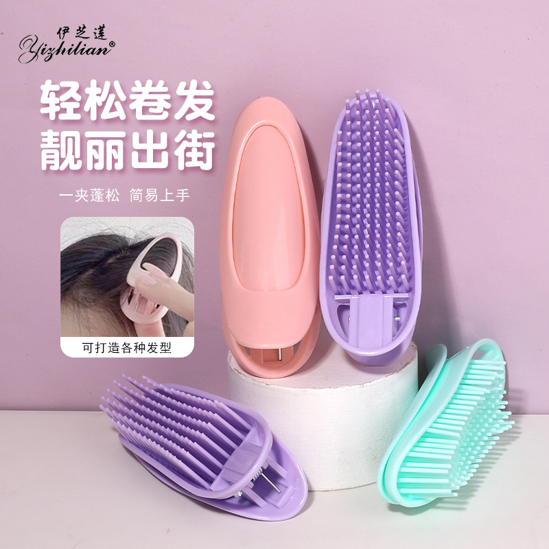 빗 머리 뿌리 느슨한 클립 도매 공기 앞머리 느슨한 헤어 클립 단일 이빨 빗 curler