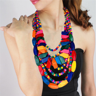 ��ɫľ�|���Ӳ�ɫ�L�������L��̨�����Ʒnecklace���R�d�羳��