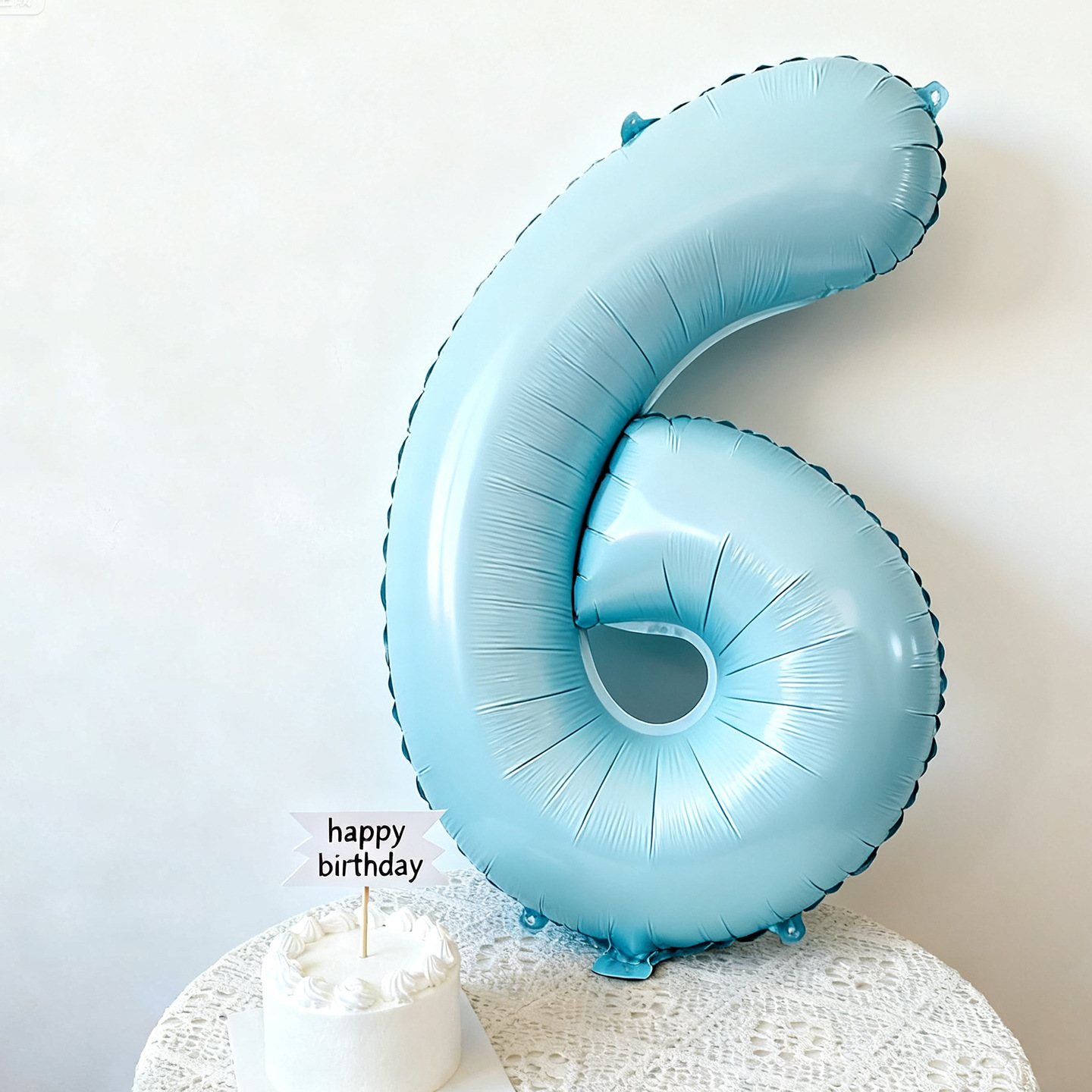 Staande taartballonnen, blauwe cijfers, verjaardagsdecoraties, scènedecoraties voor jongens van 5 jaar, fotorekwisieten_voghion.com