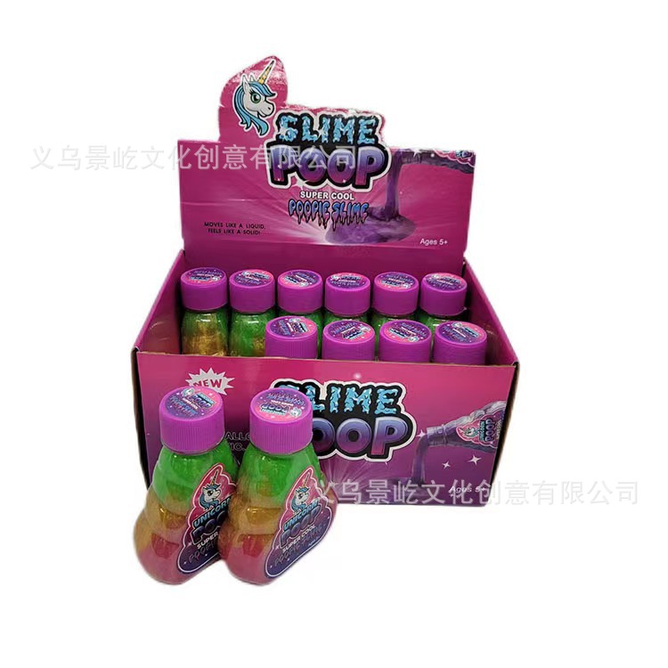 Arco Iris unicornio color arena gel falso agua limo Delgado DIY bajo boro nasal cristal barro truco